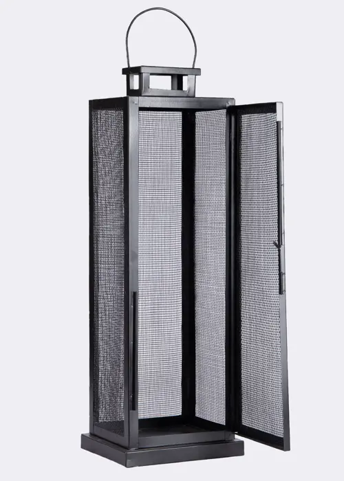Black Iron Lantern Large 45cm