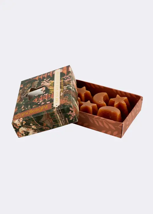 A photo of Moroccan Red Cinnamon Moon & Star Wax Melts
