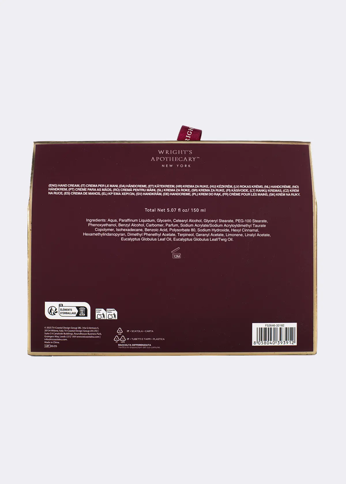 Wright’s Apothecary Hand Cream Trio