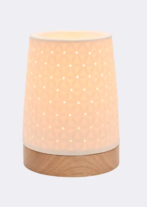 Hestia White Star Ceramic Aroma Lamp