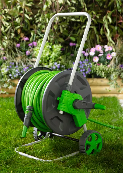 Dobbies 60m Hose Cart with 30m Hose and Starter Kit