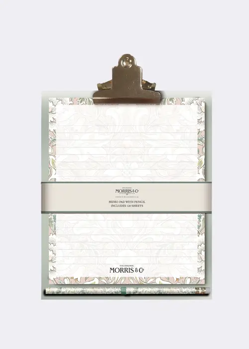 William Morris Clipboard Memo Pad