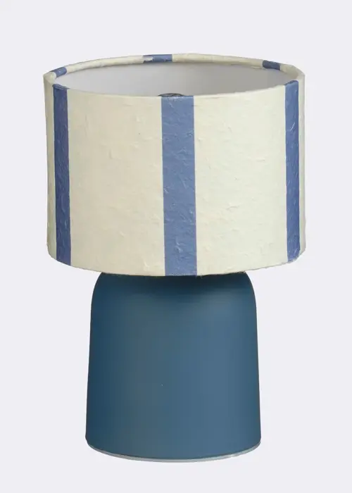 A photo of Largo Table Lamp LED Blue Battery Operated 20cm