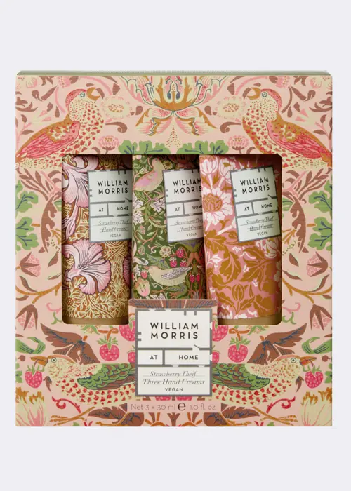A photo of William Morris At Home The Voyager Hand Creams 3x30ml