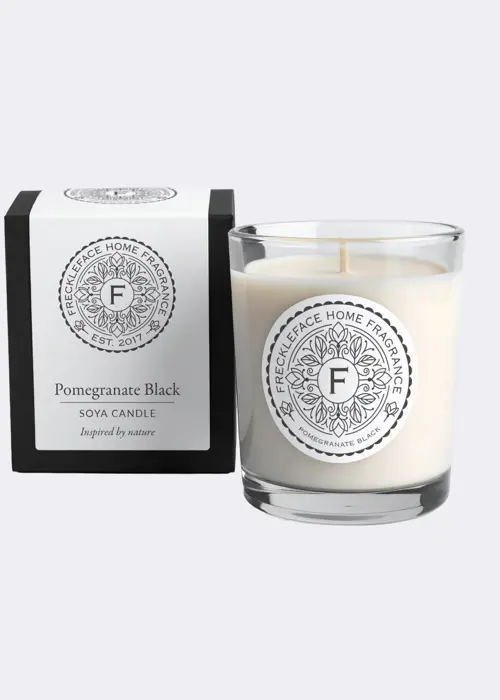 Luxury  Pomegranate Black Mini Candle