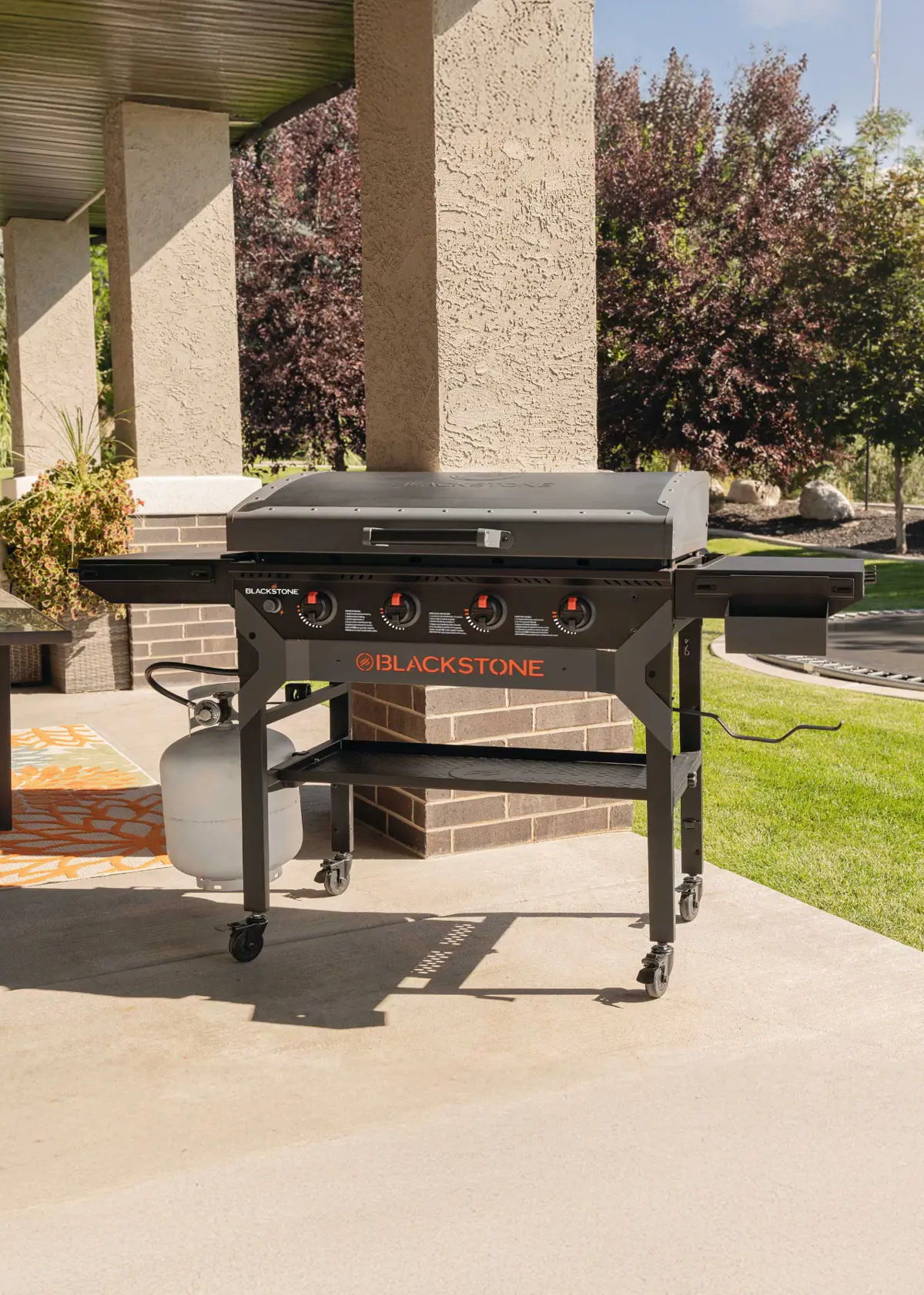 A photo of 36" Iron Forged Blackout Griddle With Hood