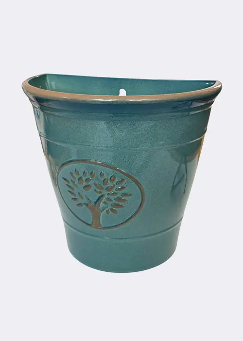 Blenheim Wall Pot 25cm Sea Green