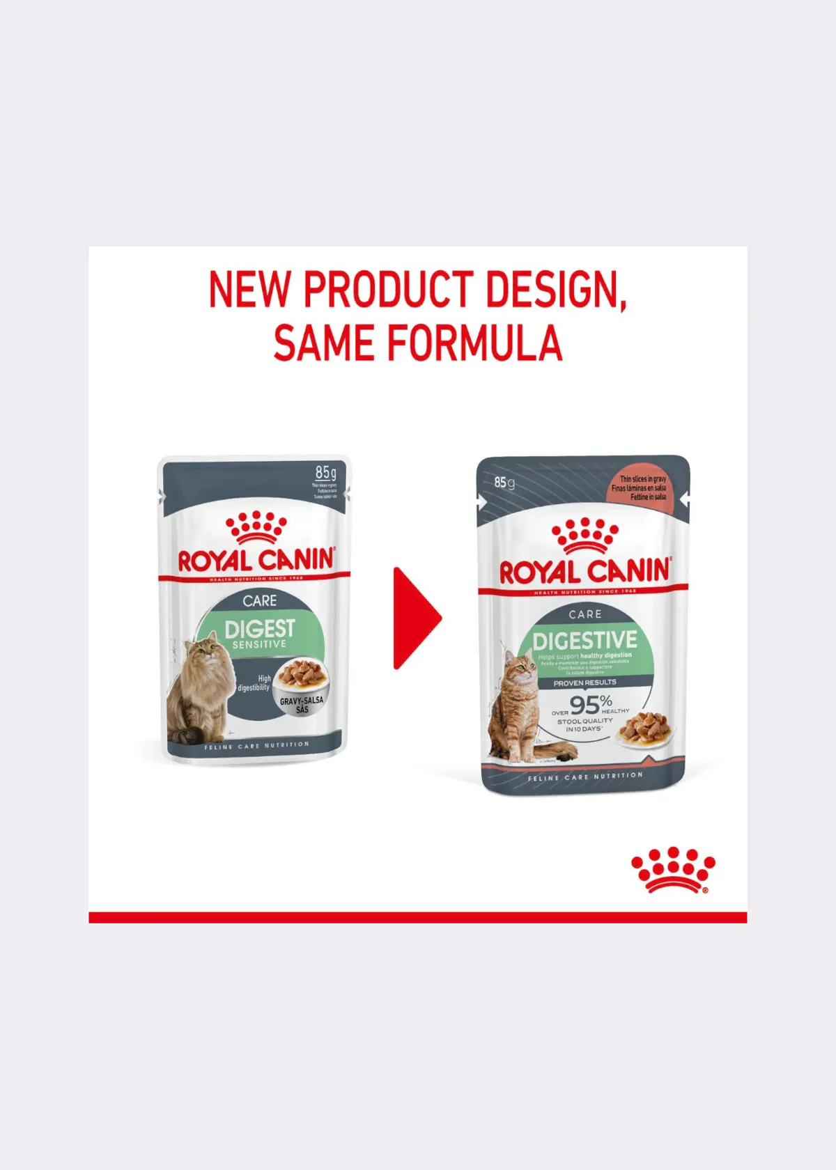 A photo of Royal Canin® Feline Digestive Care Cat Food in Gravy 85g