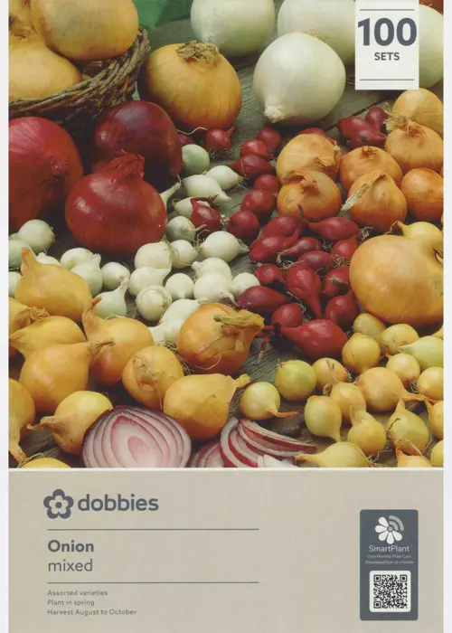 A photo of Dobbies Mixed Onion Value Pack Pack of 100