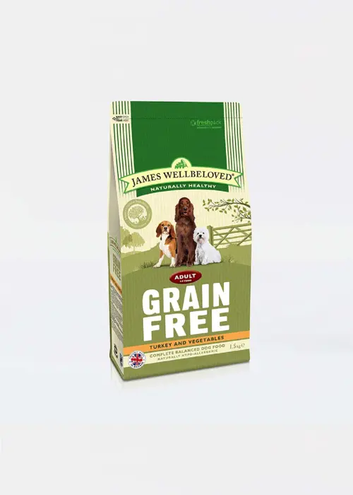 James Wellbeloved Grain Free Adult Dry Dog Food Turkey & Veg
