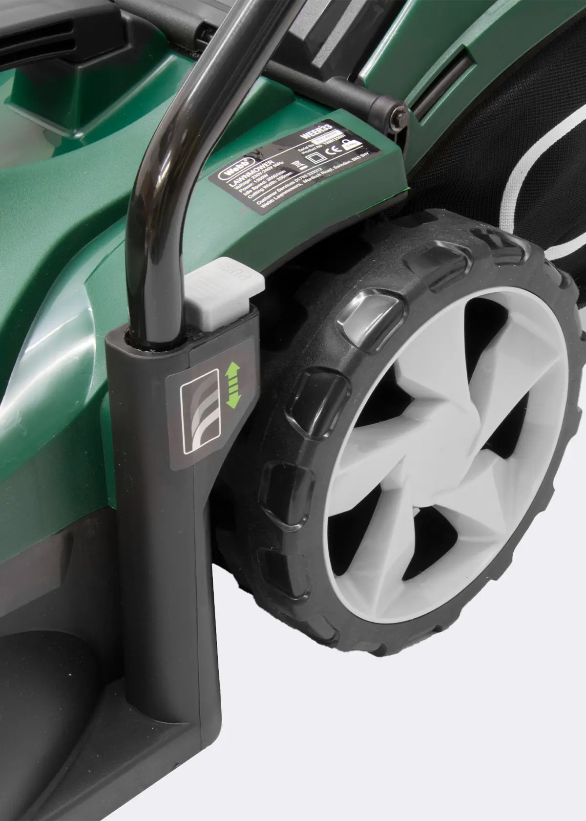 A photo of Webb Classic Electric 33cm Rotary Lawnmower