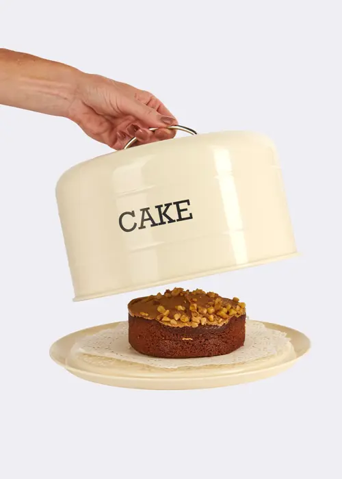 Airtight Domed Cake Tin Cream