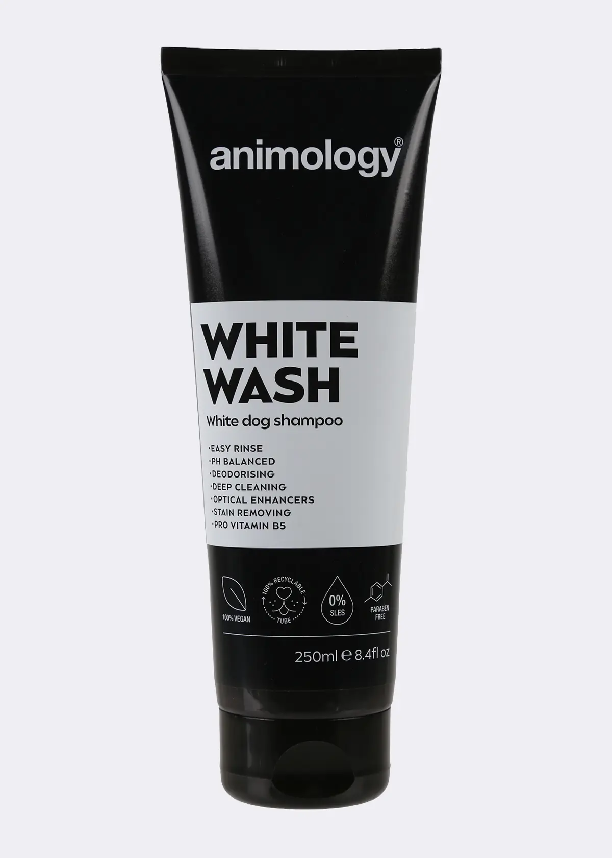 A photo of Animology White Wash Dog Shampoo 250ml