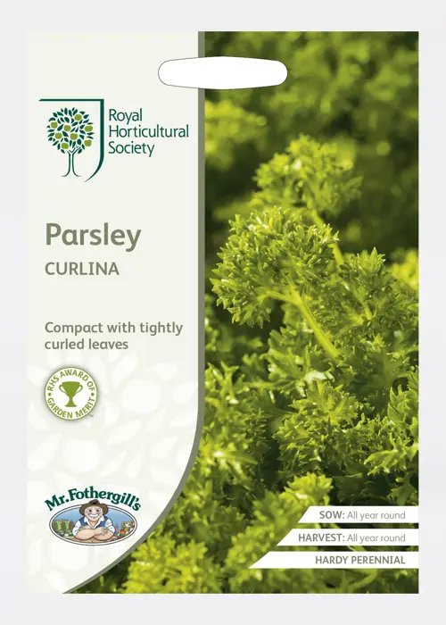 A photo of RHS Parsley Curlina Seeds