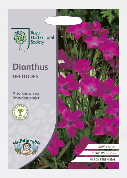 A photo of RHS Dianthus Deltoides Seeds