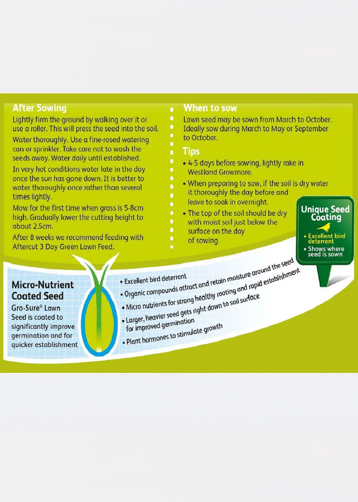 Gro-Sure Multi Purpose Lawn Seed 150g