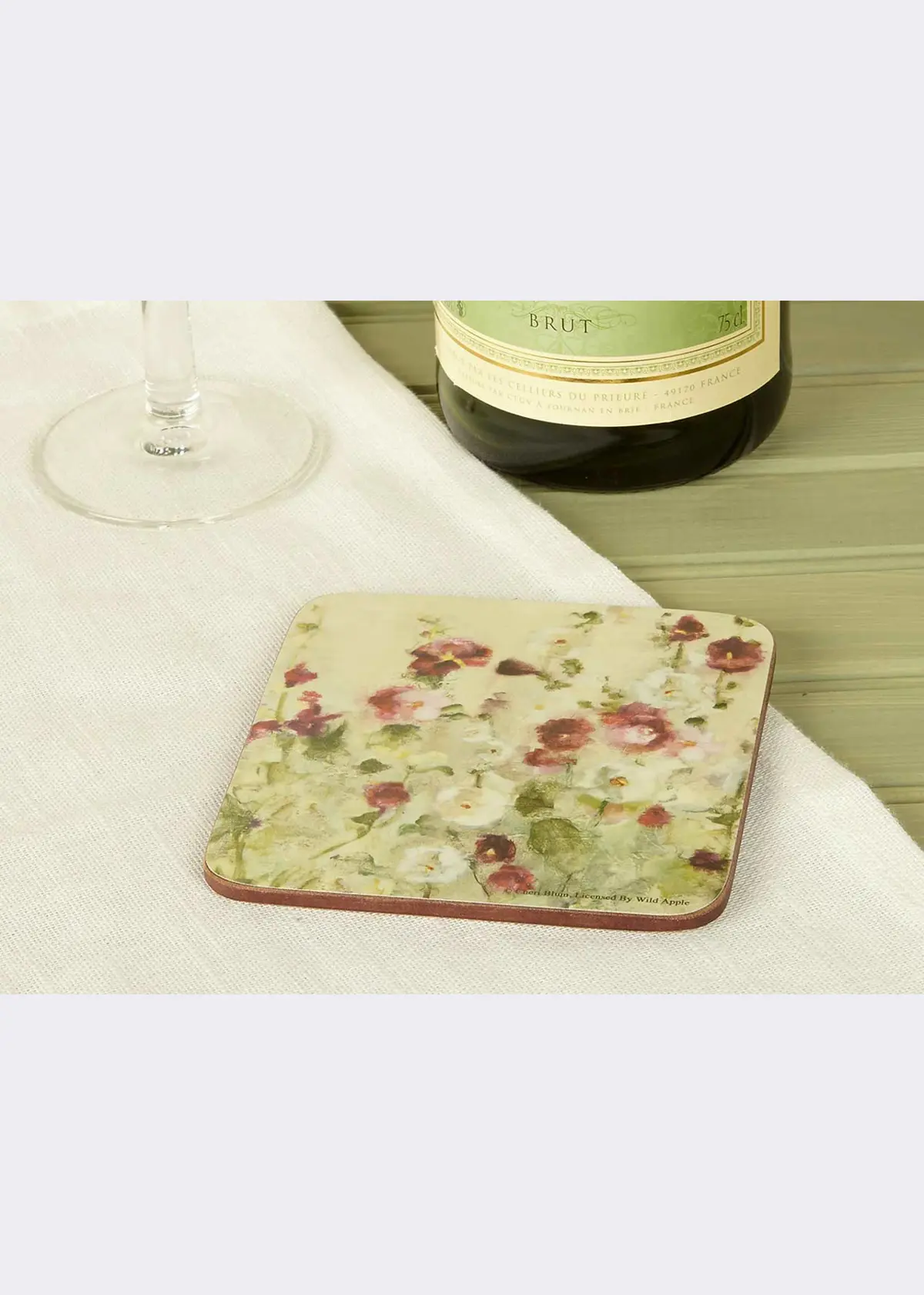 A photo of Pack of 4 Wild Field Poppies Premium Coasters 10.5cm