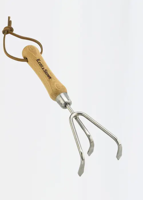 Kent & Stowe Stainless Steel Hand 3 Prong Cultivator