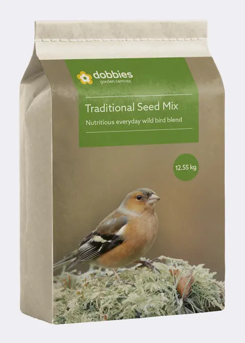 A photo of Dobbies Traditional Seed Mix 12.55kg