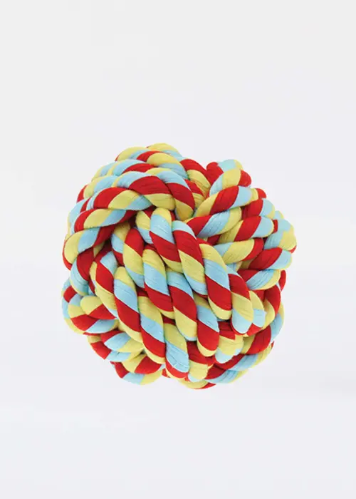 Happy Pet Multicoloured Rope Ball