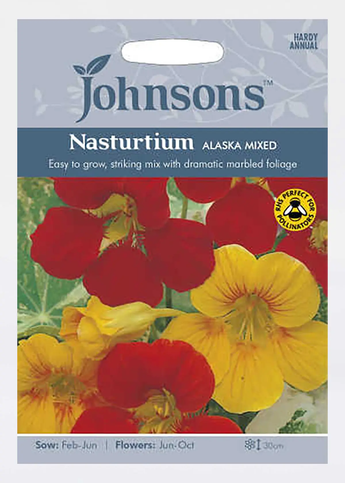 A photo of Nasturtium Alaska Mixed Seeds