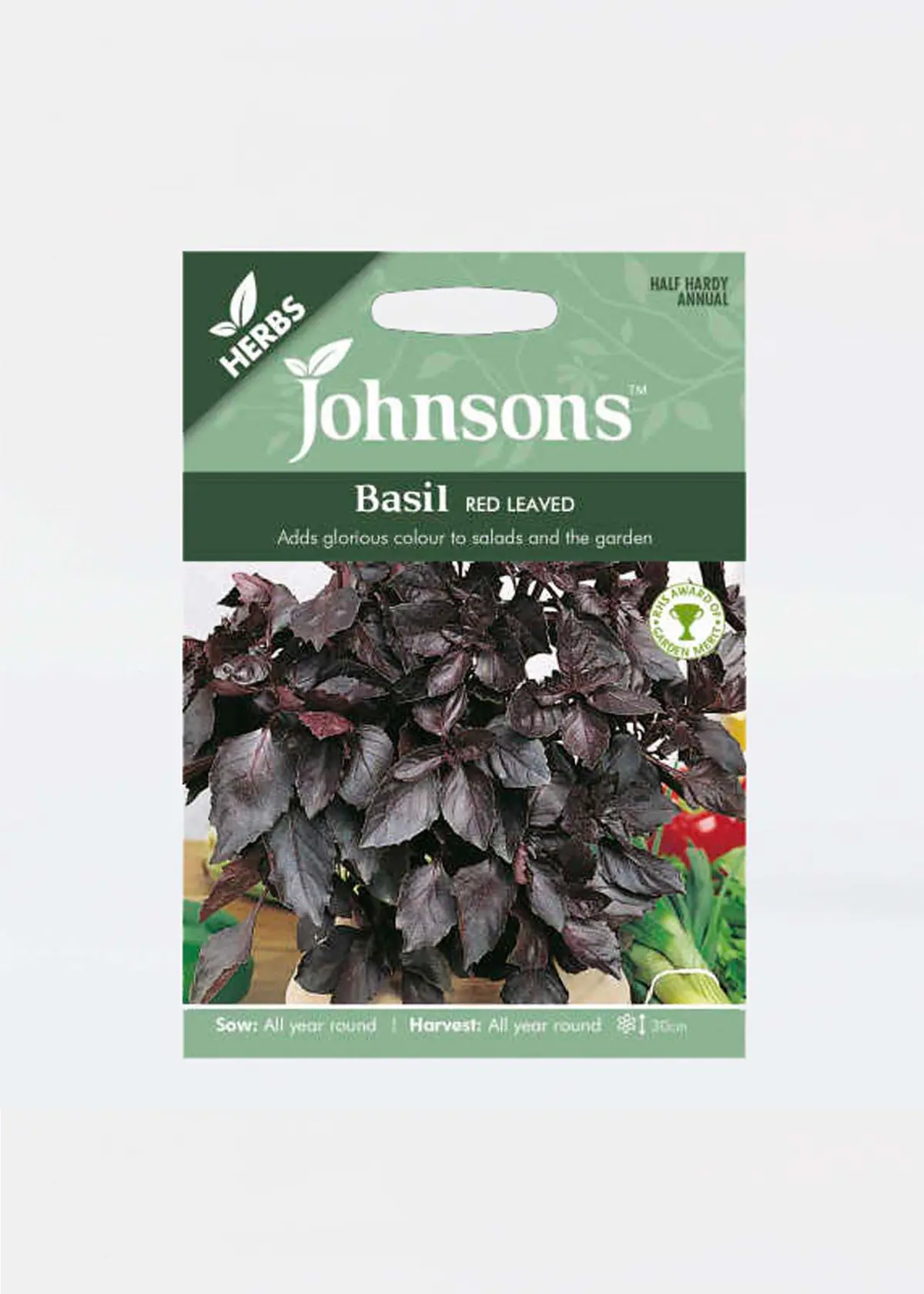 A photo of Basil Red Leaved Seeds