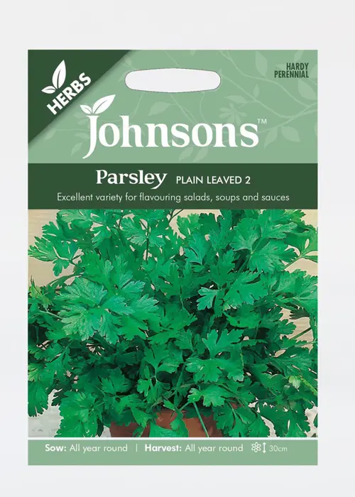 A photo of Parsley Plain Leaved 2 Seeds