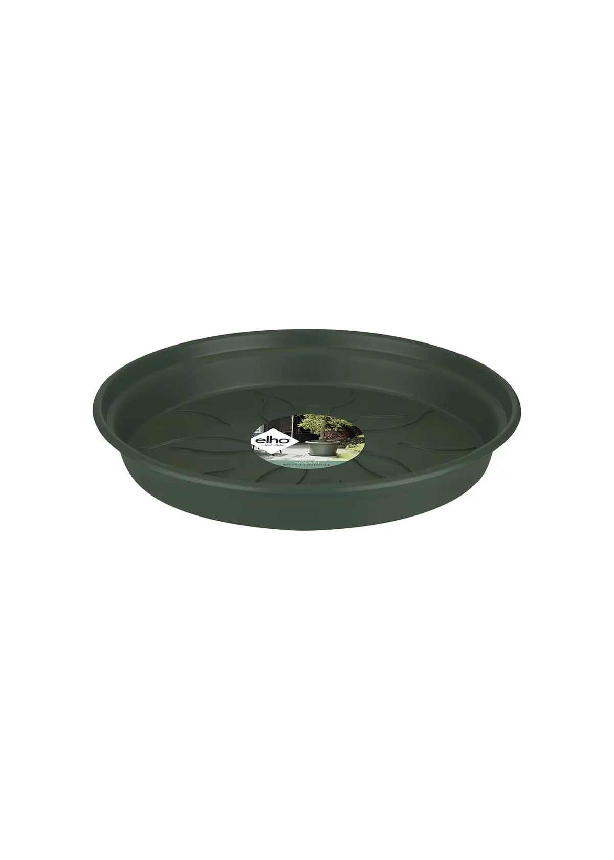 A photo of Elho Green Basics Saucer 25cm Leaf Green