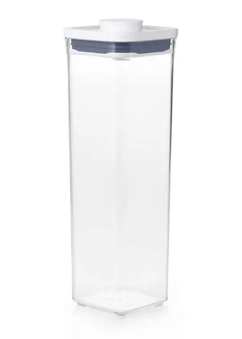 A photo of OXO 2.1L Small Tall Square Pop Container