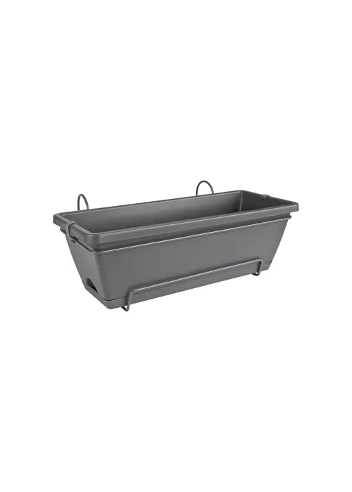 A photo of Elho Barcelona All-In-1 Trough Pot 50cm Anthracite