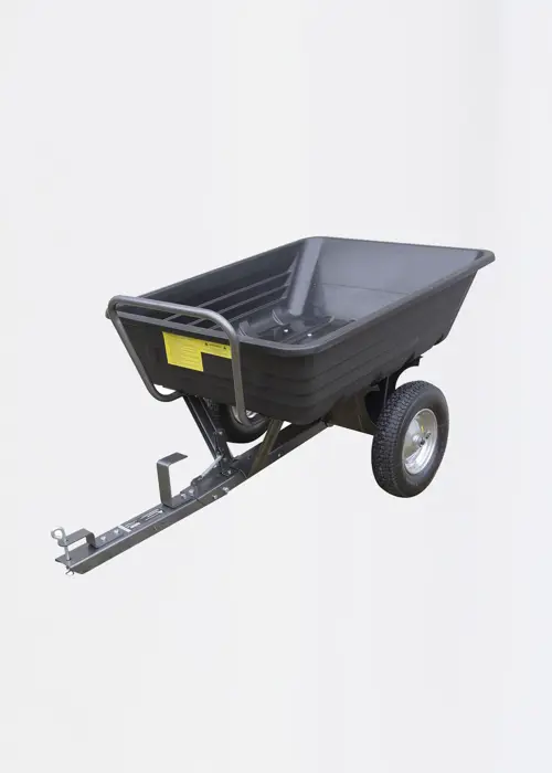 The Handy 295kg (650lb) Poly Body Towed Dump Cart