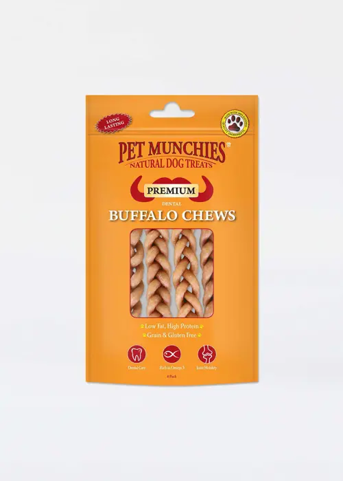 Pet Munchies Buffalo Chews 4pk
