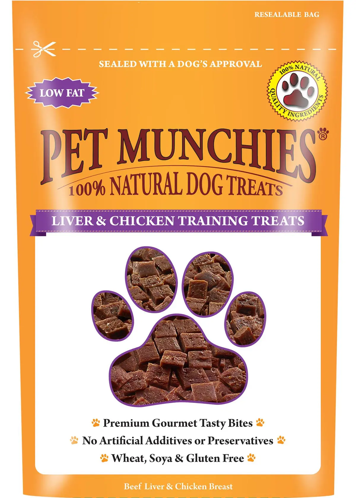 A photo of Pet Munchies Liver & Chicken Treats 50g