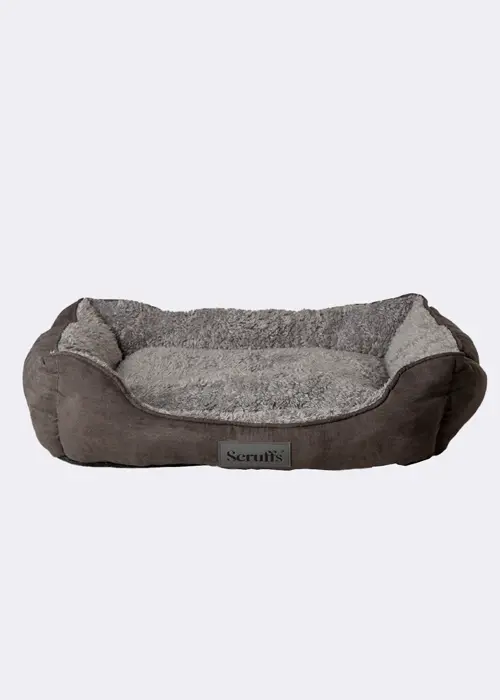 Scruffs Cosy Box Dog Bed Medium Grey