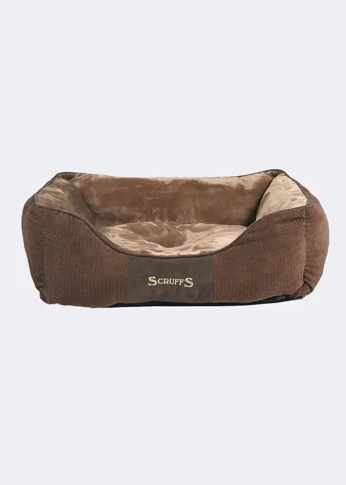 Scruffs Chester Box Dog Bed Medium Chocolate
