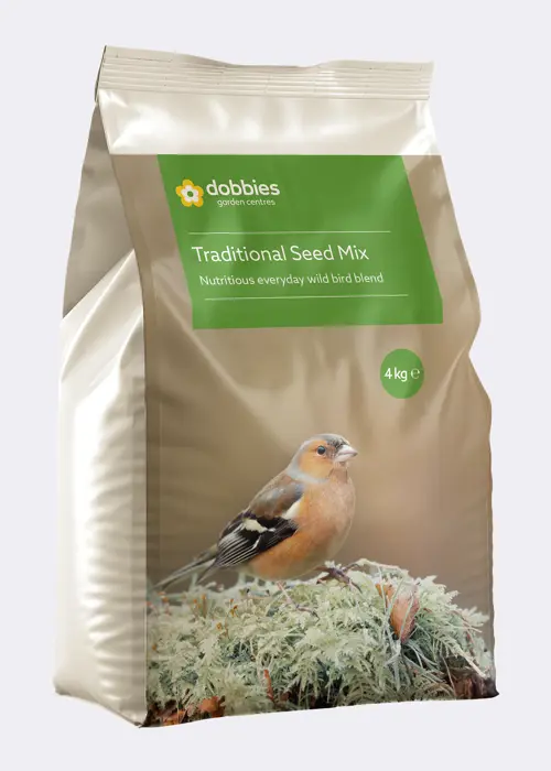 A photo of Dobbies Traditional Seed Mix 4kg