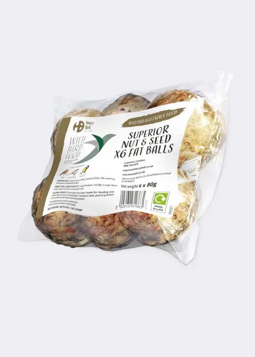 A photo of Henry Bell Superior Fat Balls Pack of 6