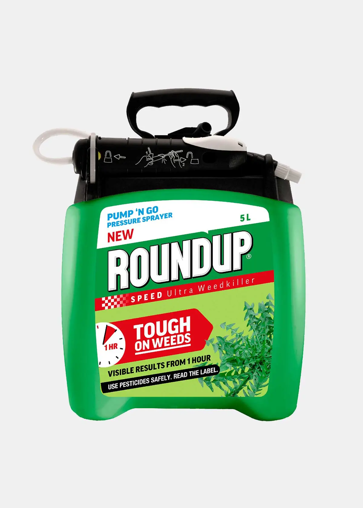 A photo of Roundup Speed Ultra Weedkiller Pump & Go 5L