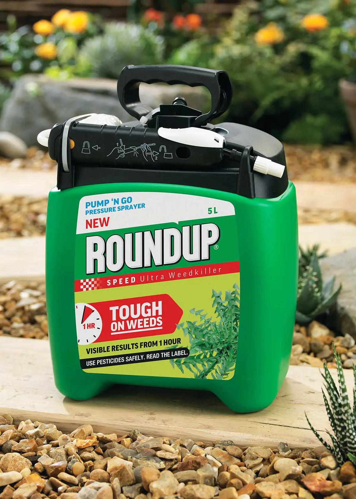 A photo of Roundup Speed Ultra Weedkiller Pump & Go 5L