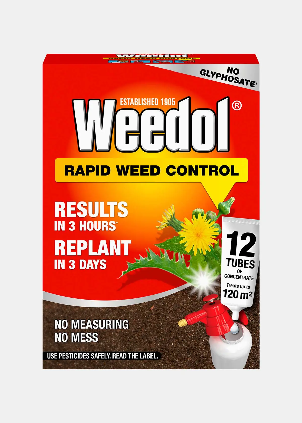 A photo of Pack of 12 Weedol Rapid Weed Control Concentrate
