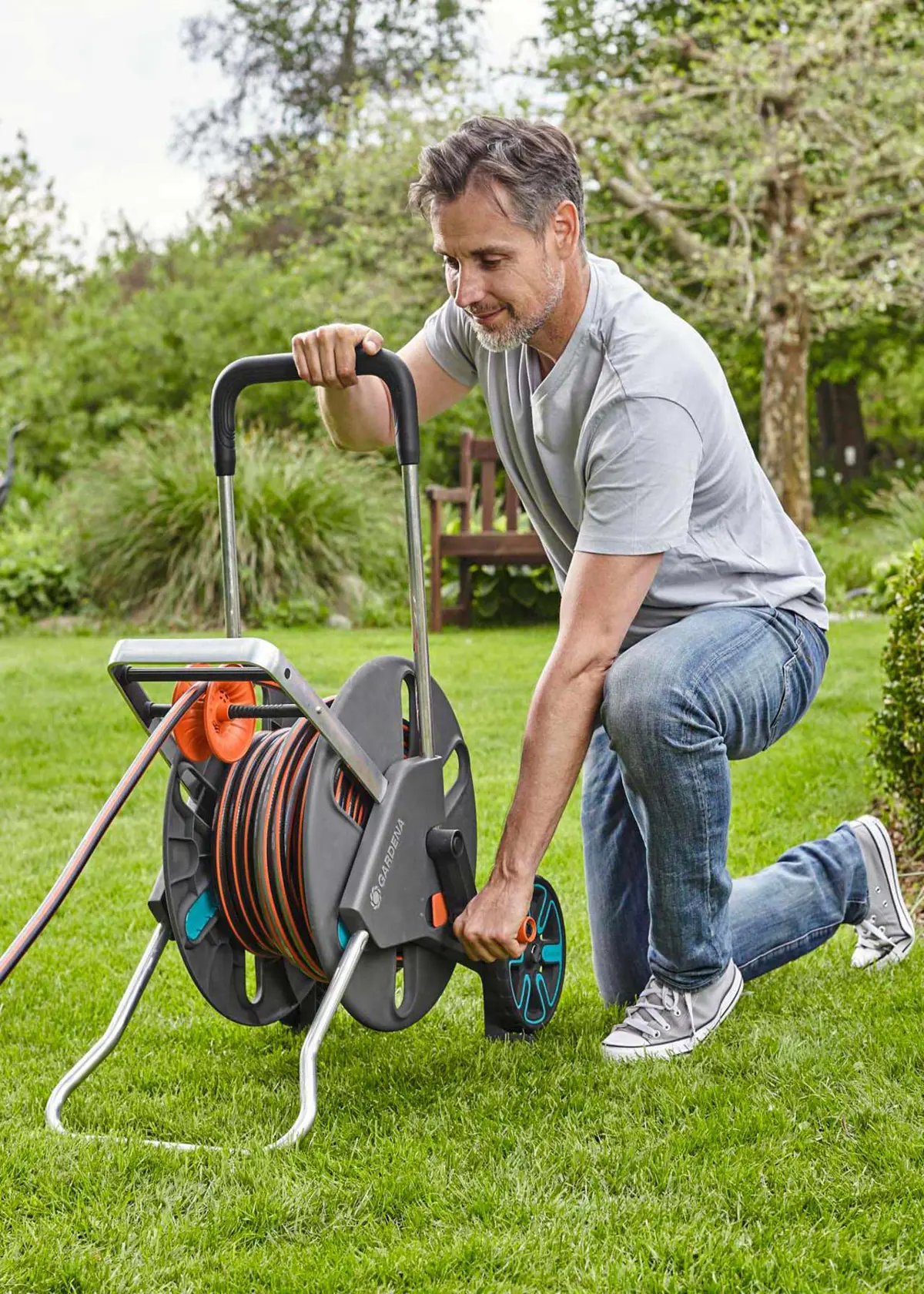 A photo of Gardena CleverRoll L Easy Set