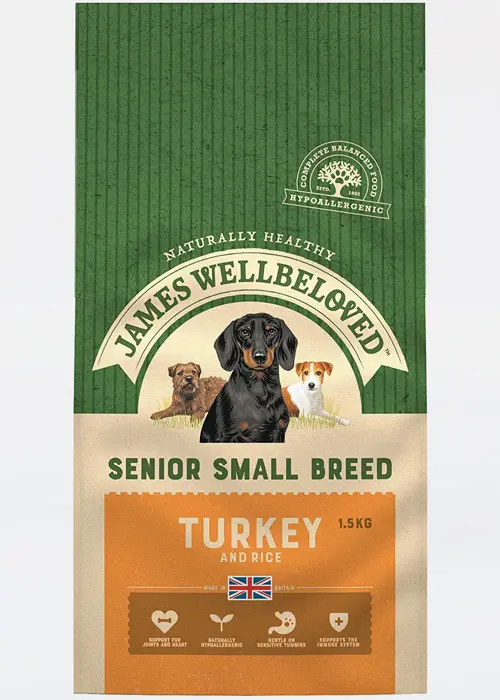 James Wellbeloved Small Senior Turkey & Rice 1.5kg