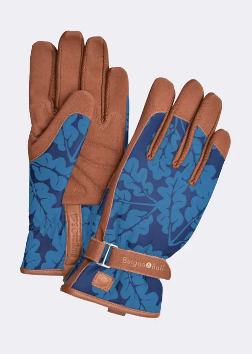 A photo of Love The Glove Oak Leaf Gardening Gloves S/M Navy
