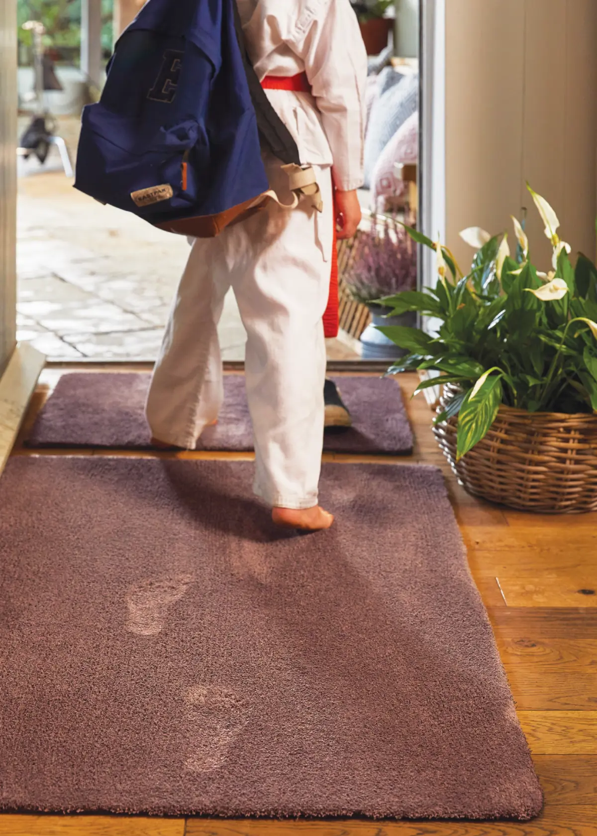 A photo of Hug Rug Sense Indoor Mat 50x75cm Rose