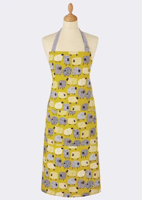 A photo of Dotty Sheep Apron Yellow