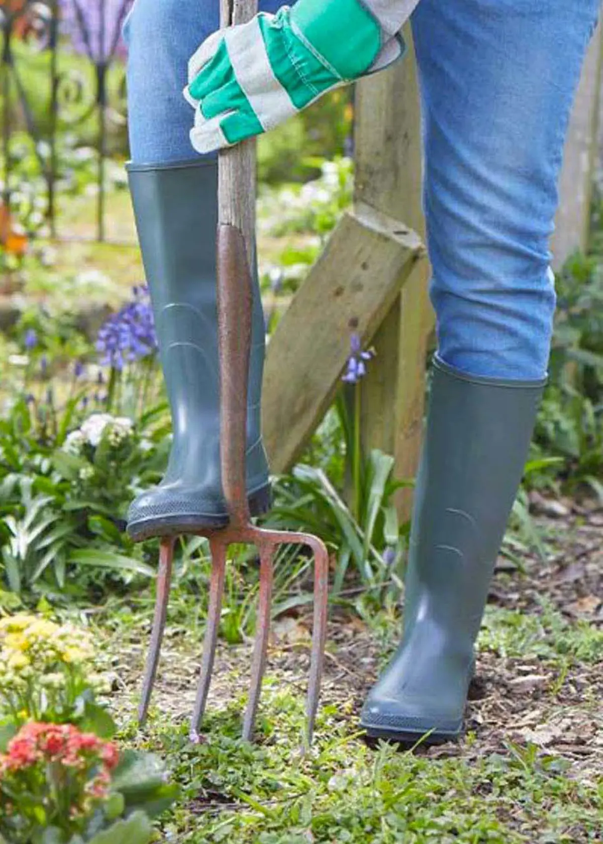 Tall PVC Wellington Boots UK 5/EU 38
