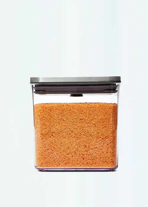 A photo of OXO 1.6L Rectangle Short Pop Container