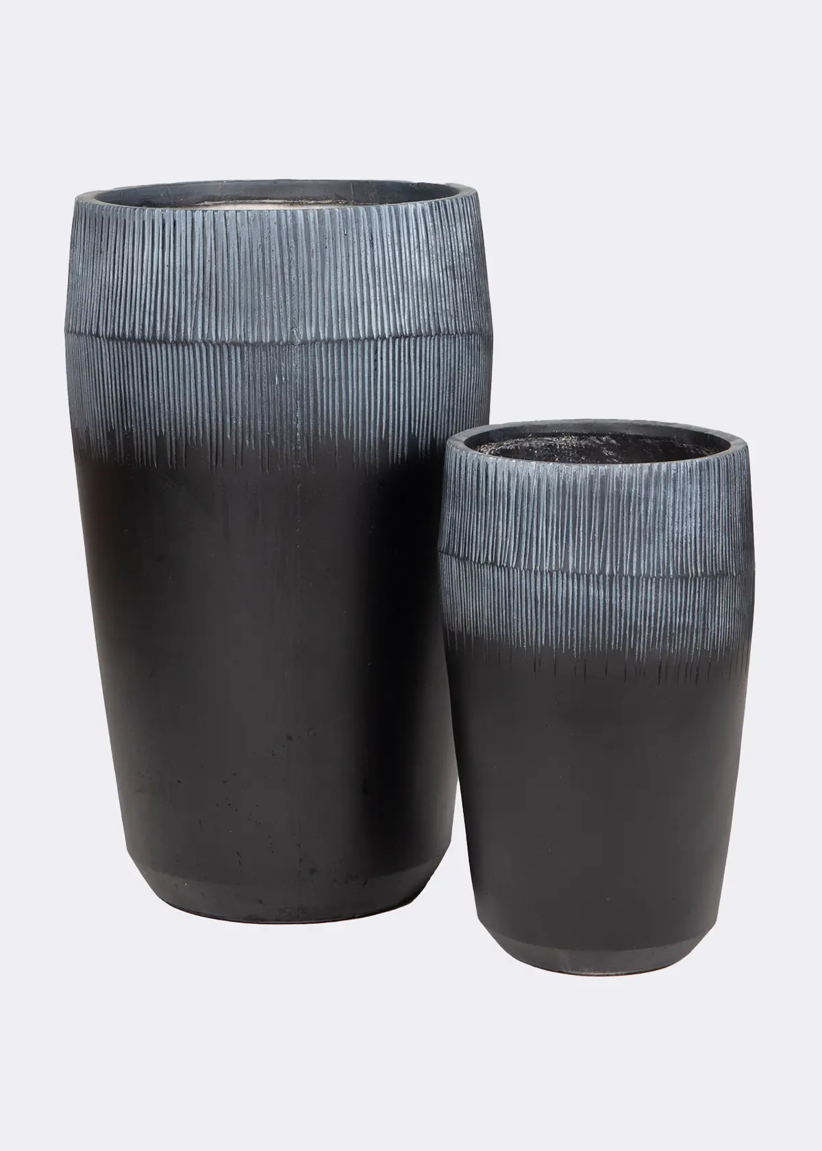A photo of Two Tone Tall Outdoor Pot 34cm