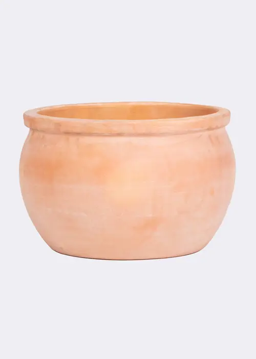 A photo of White Wash Terracotta Outdoor Pot 50cm