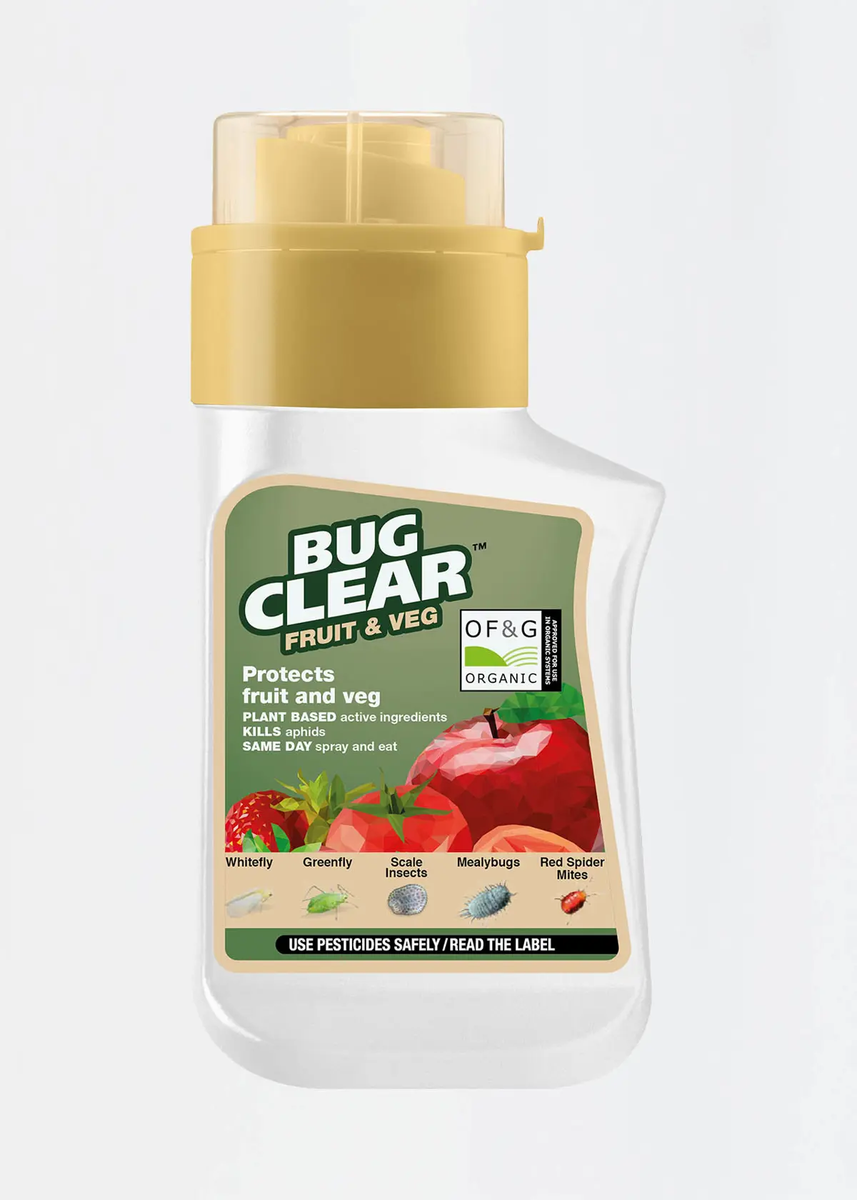 A photo of Clear Bugclear Fruit & Veg Liquid 210ml